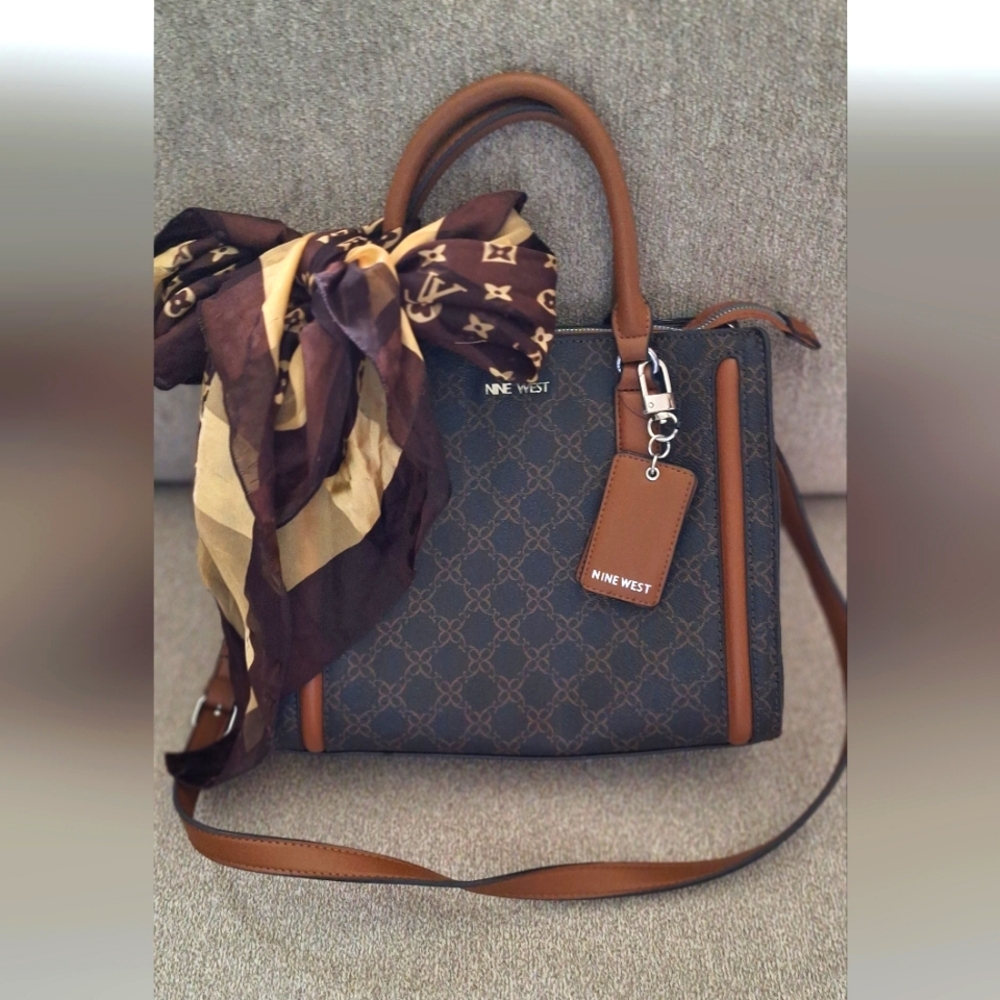 Nine West leather satchel bag